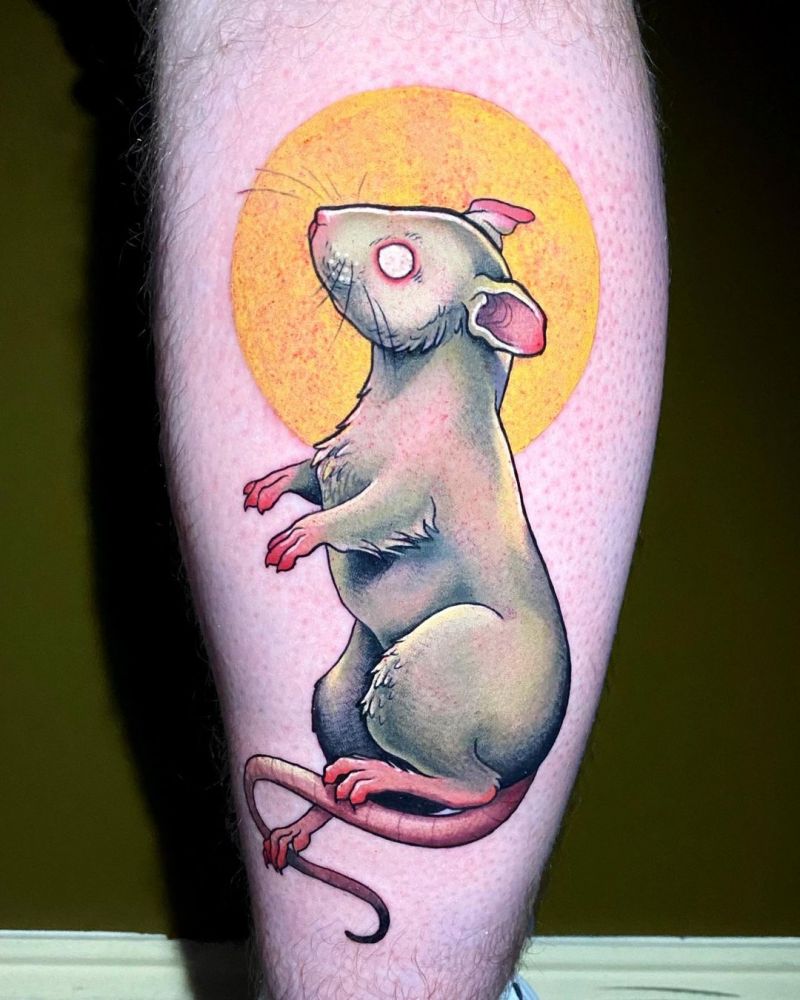 30 Pretty Rat Tattoos You Will Love