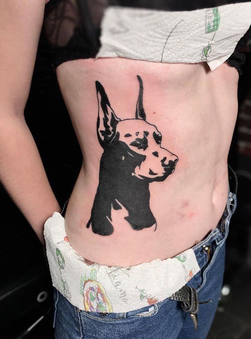 30 Pretty Doberman Tattoos Hope to Bring You Luck