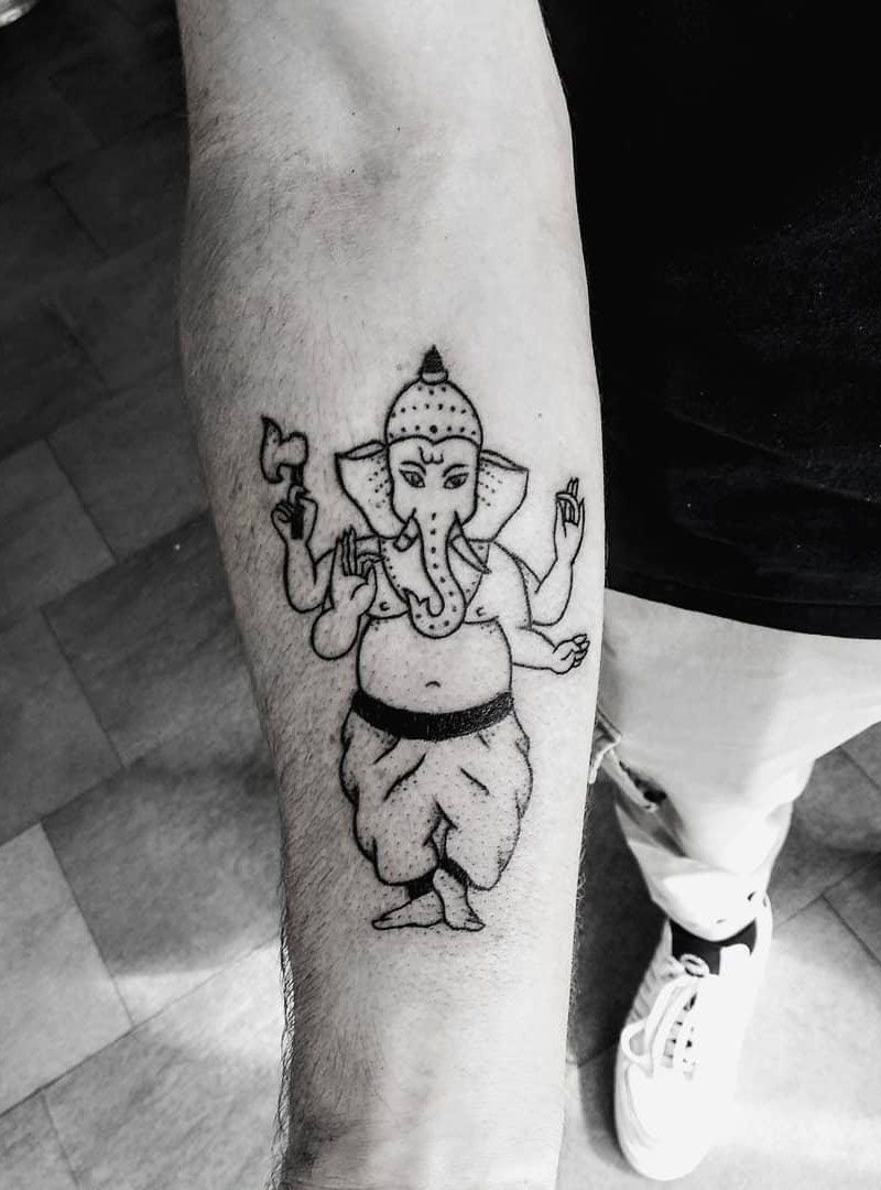 30 Pretty Ganesha Tattoos Make You Charming
