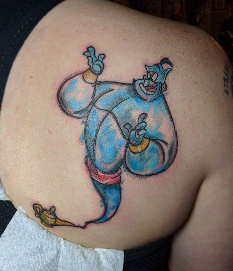 30 Pretty Genie Tattoos Hope to Achieve Your Wish