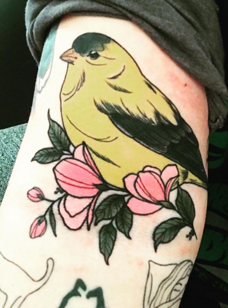 30 Pretty Goldfinch Tattoos to Inspire You