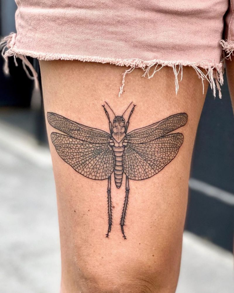 30 Pretty Grasshopper Tattoos You Must Try