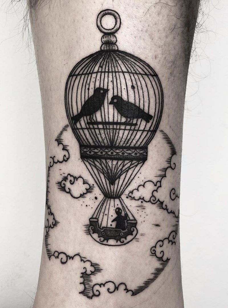 30 Pretty Hot Air Balloon Tattoos Let You Soar In The Sky