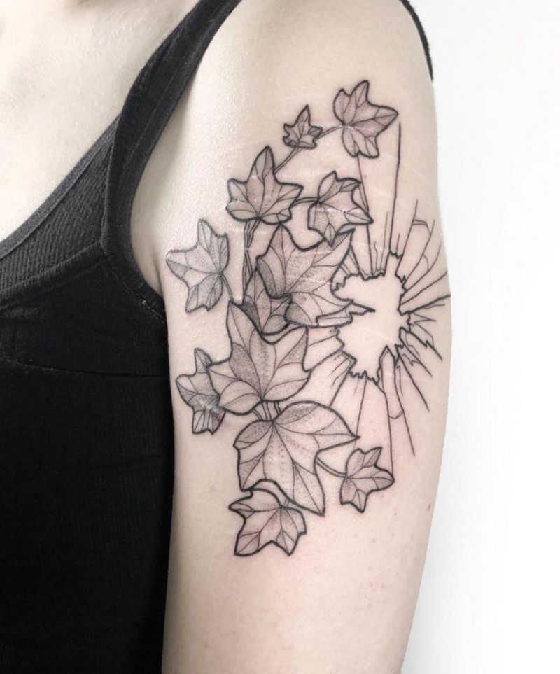 30 Pretty Ivy Tattoos Improve Your Temperament