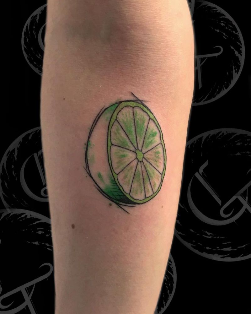 30 Pretty Lime Tattoos You Will Love