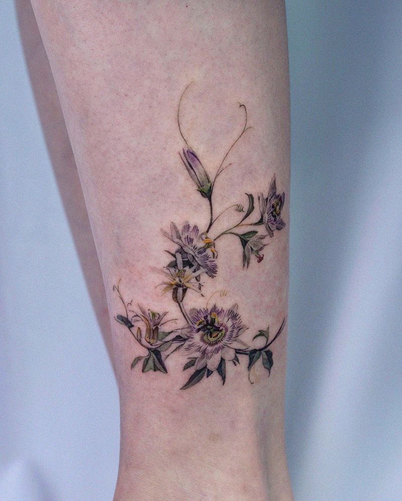 30 Pretty Passion Flower Tattoos You Must Try