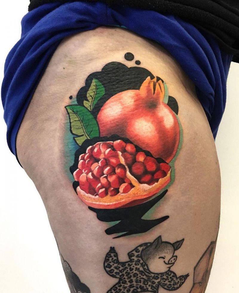 30 Pretty Pomegranate Tattoos Enhance Your Personality