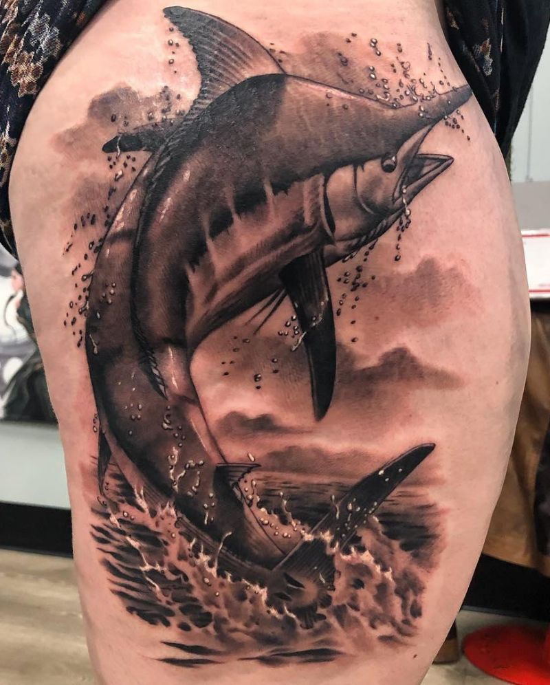 30 Pretty Sailfish Tattoos You Will Love