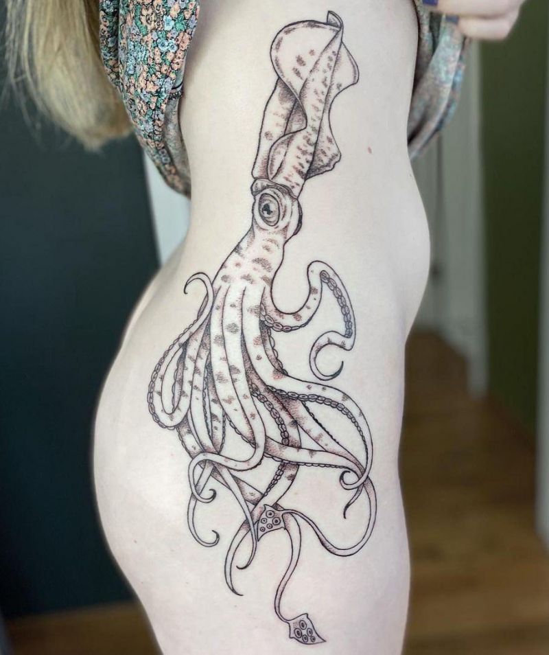 30 Pretty Squid Tattoos that Make You Sexy