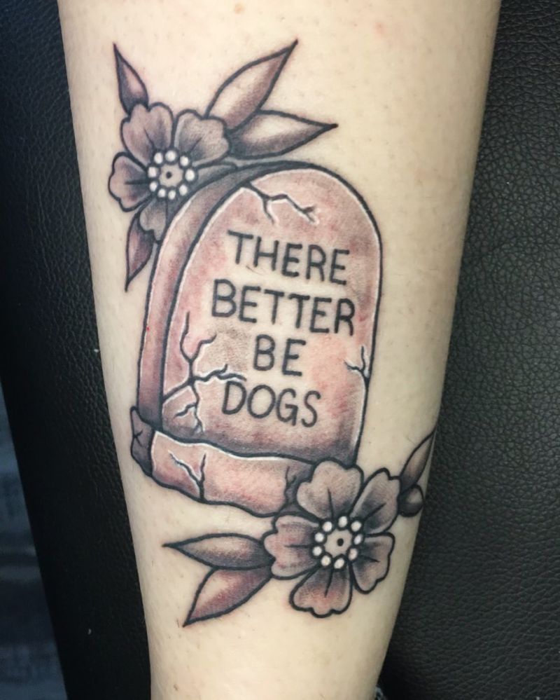 30 Pretty Tombstone Tattoos You Must Try