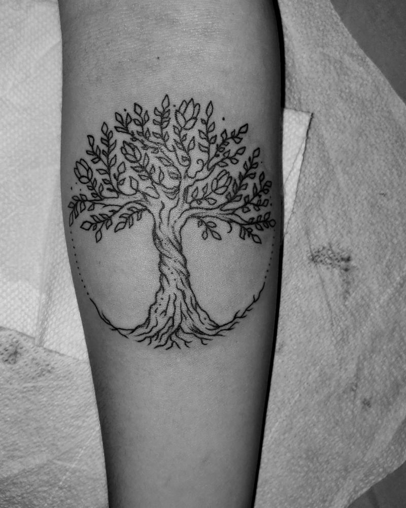 30 Pretty Tree Tattoos Make You Elegant