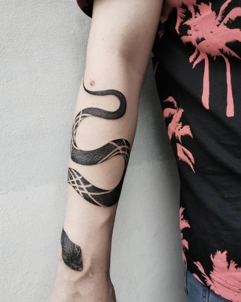 30 Pretty Viper Tattoos You Will Love