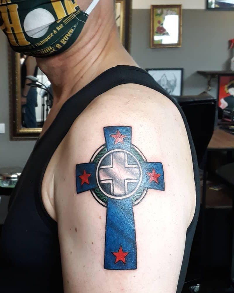 30 Pretty Celtic Cross Tattoos You Will Love