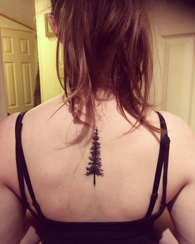 30 Pretty Fir Tree Tattoos You Will Love