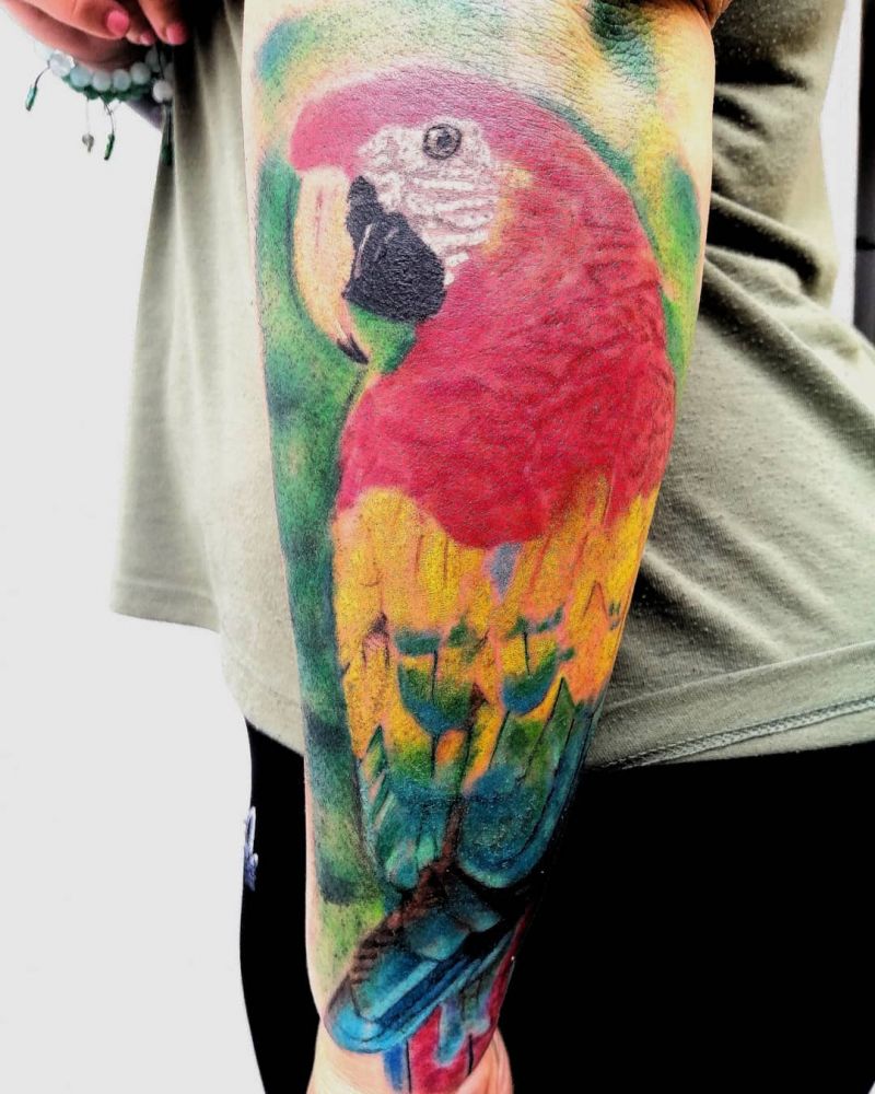 30 Pretty Macaw Tattoos Bring You Happiness