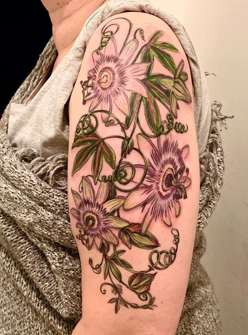 30 Pretty Passion Flower Tattoos You Must Try