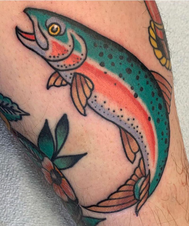 30 Pretty Salmon Tattoos You Will Love