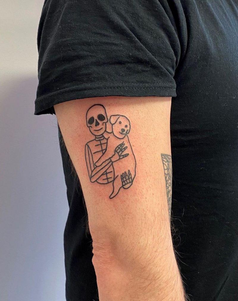 30 Pretty Skeleton Tattoos That You Can't Miss