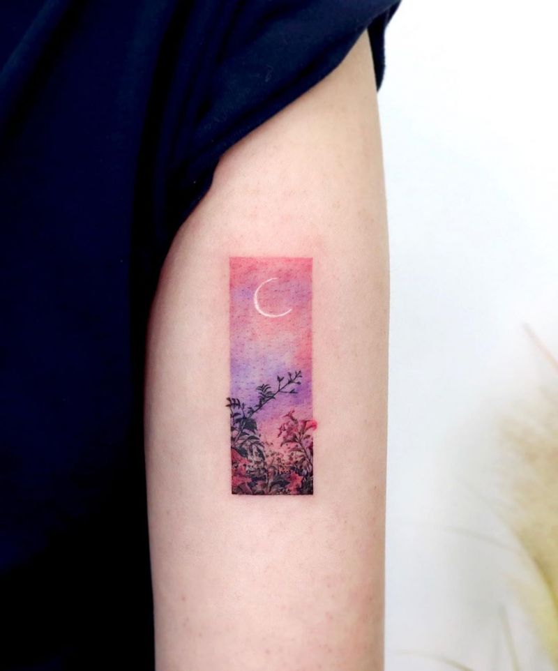 30 Pretty Sky Tattoos Make You Carefree and Joyous