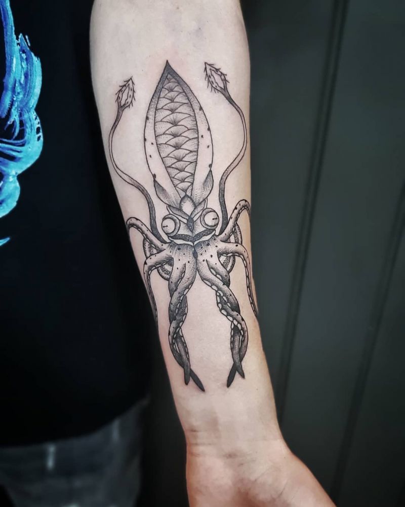 30 Pretty Squid Tattoos that Make You Sexy