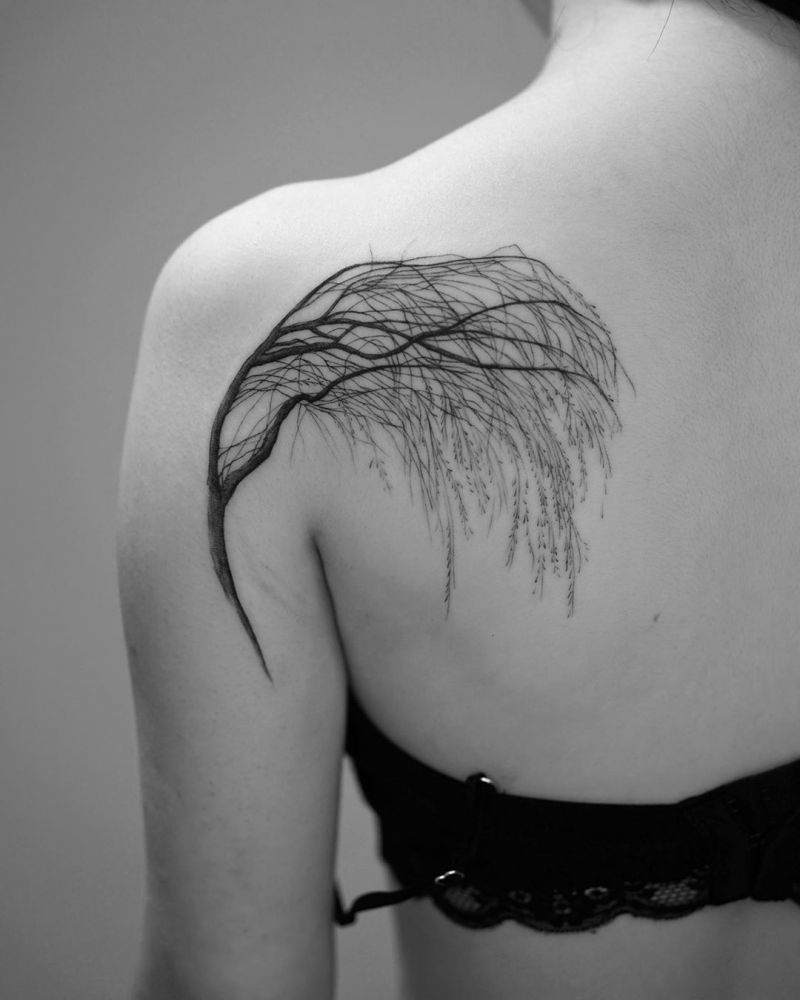 30 Pretty Willow Tattoos Enhance Your Personality