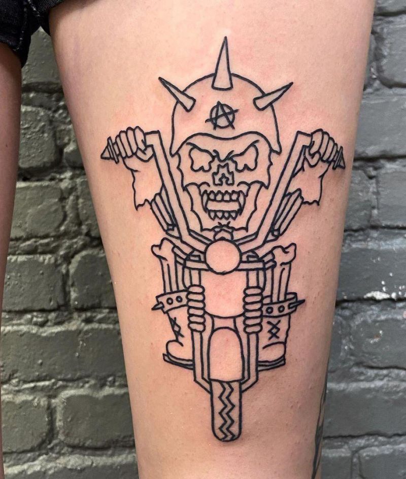 30 Pretty Biker Tattoos You Will Love