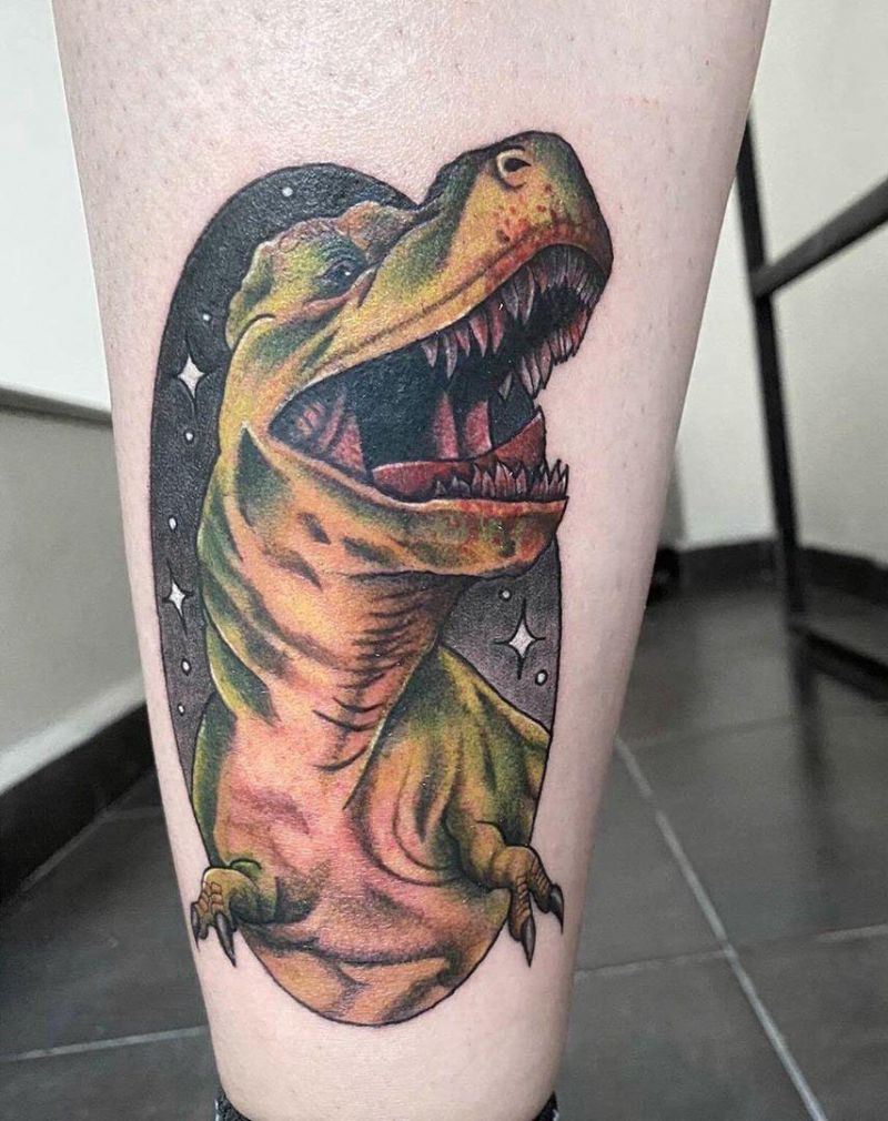 30 Pretty Dinosaur Tattoos to Inspire You