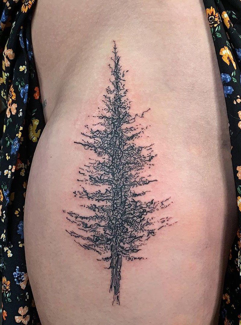 30 Pretty Fir Tree Tattoos You Will Love