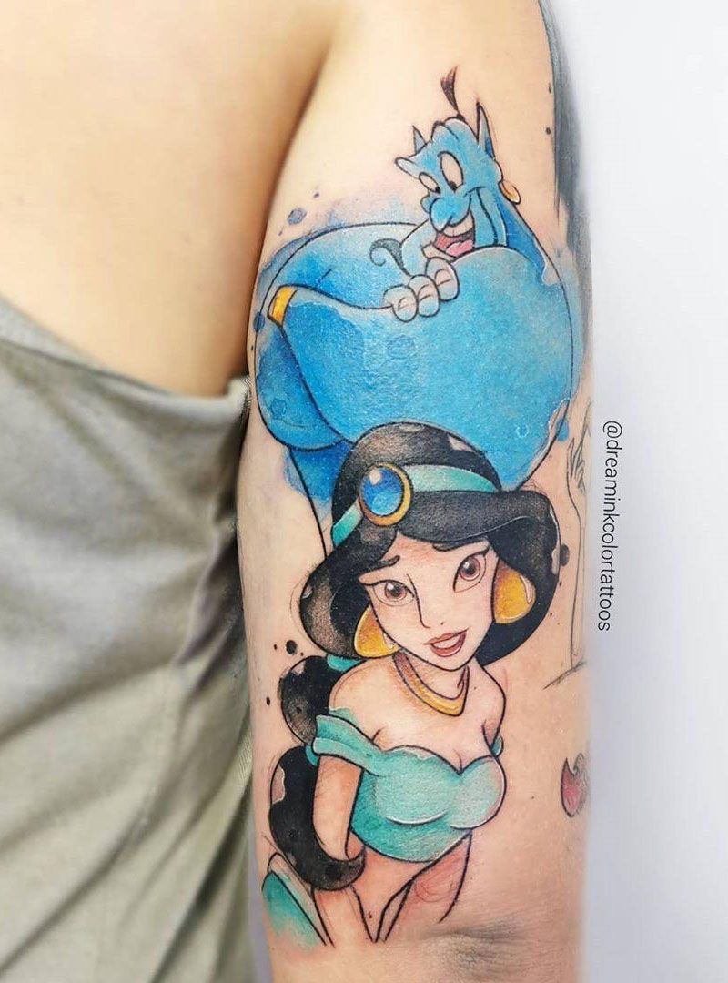 30 Pretty Genie Tattoos Hope to Achieve Your Wish