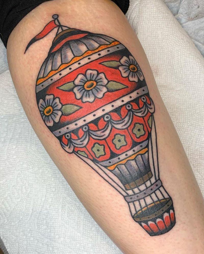 30 Pretty Hot Air Balloon Tattoos Let You Soar In The Sky