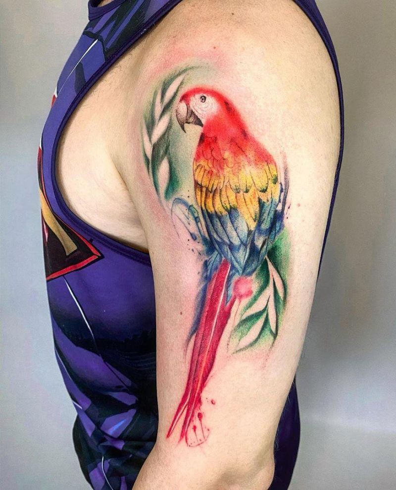 30 Pretty Macaw Tattoos Bring You Happiness