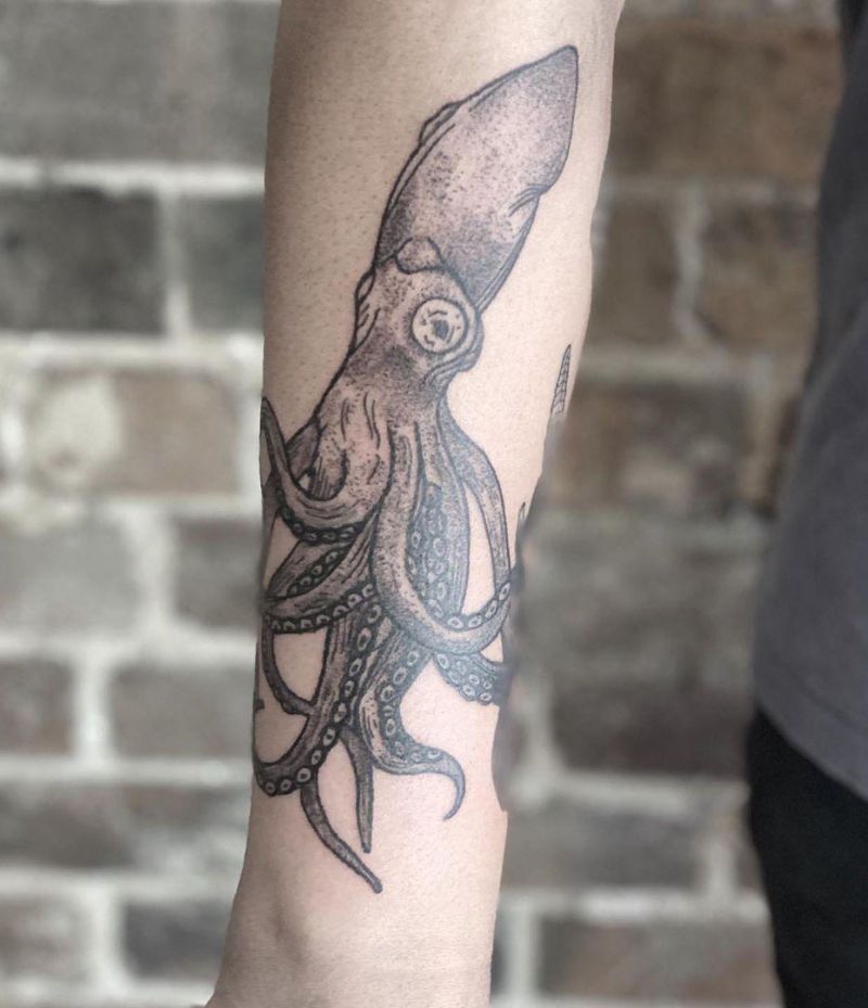 30 Pretty Squid Tattoos that Make You Sexy