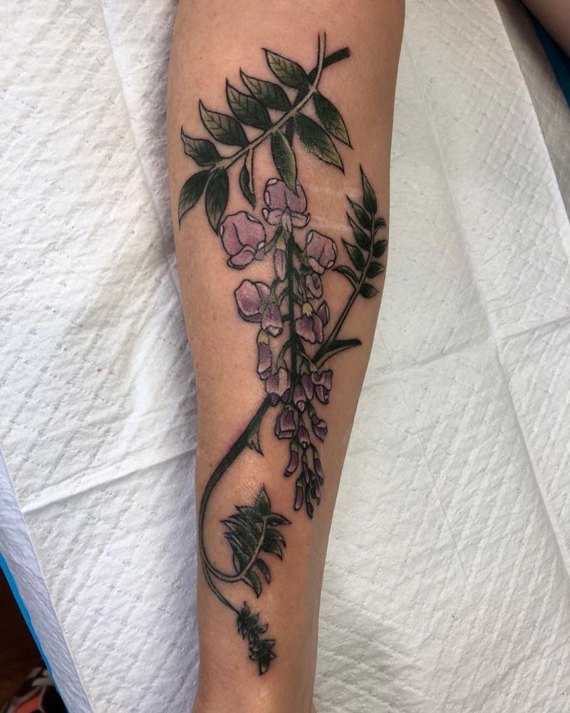 30 Pretty Wisteria Tattoos You Must Try