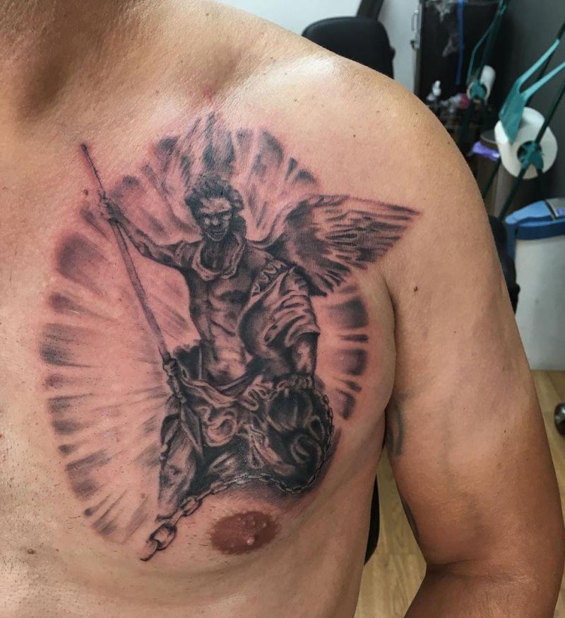 30 Pretty Archangel Tattoos You Will Love