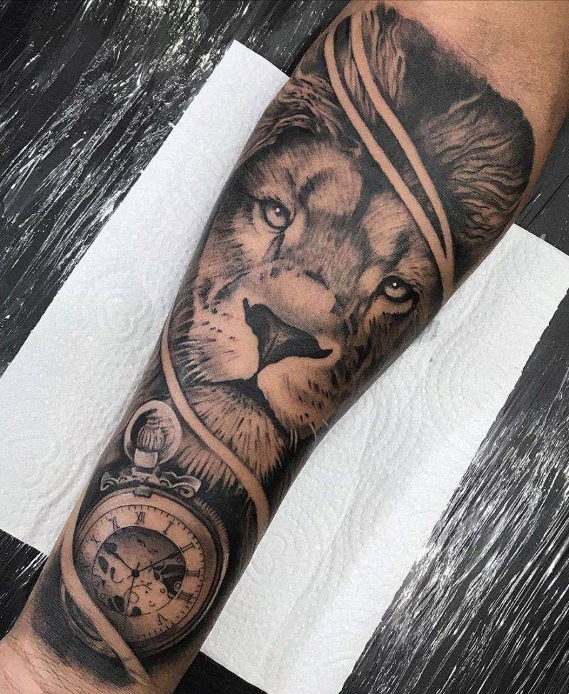 30 Pretty Lion Tattoos Show Your Temperament