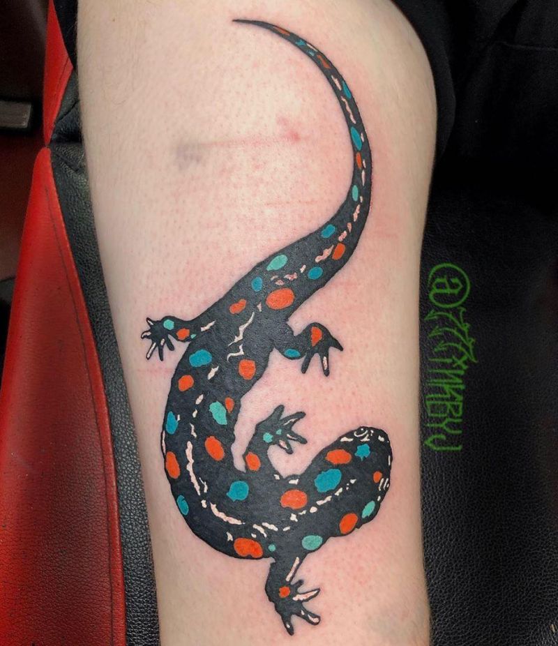 30 Pretty Salamander Tattoos to Inspire You