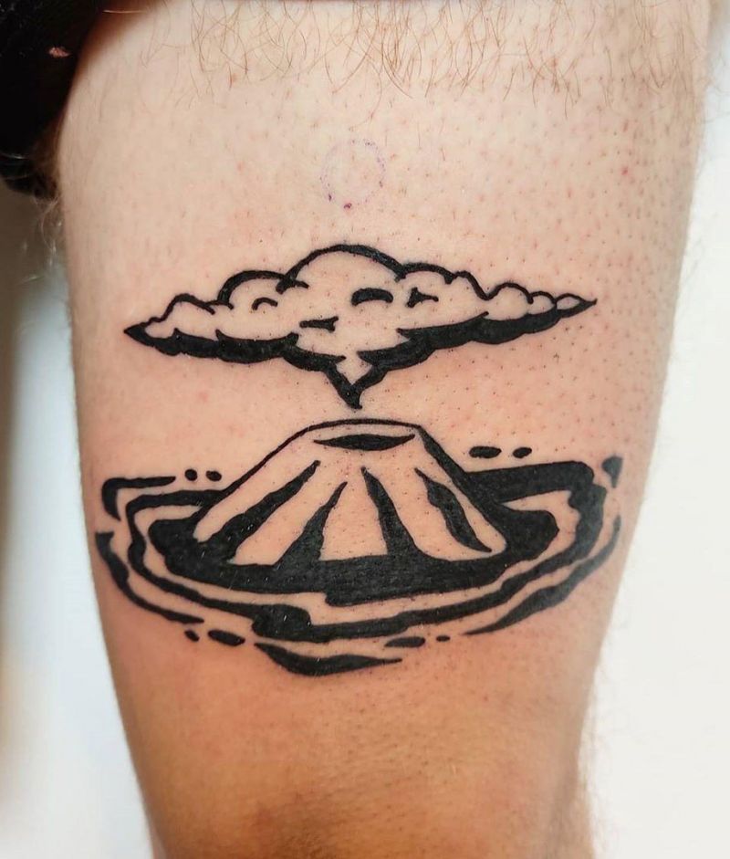 30 Pretty Volcano Tattoos for Inspiration