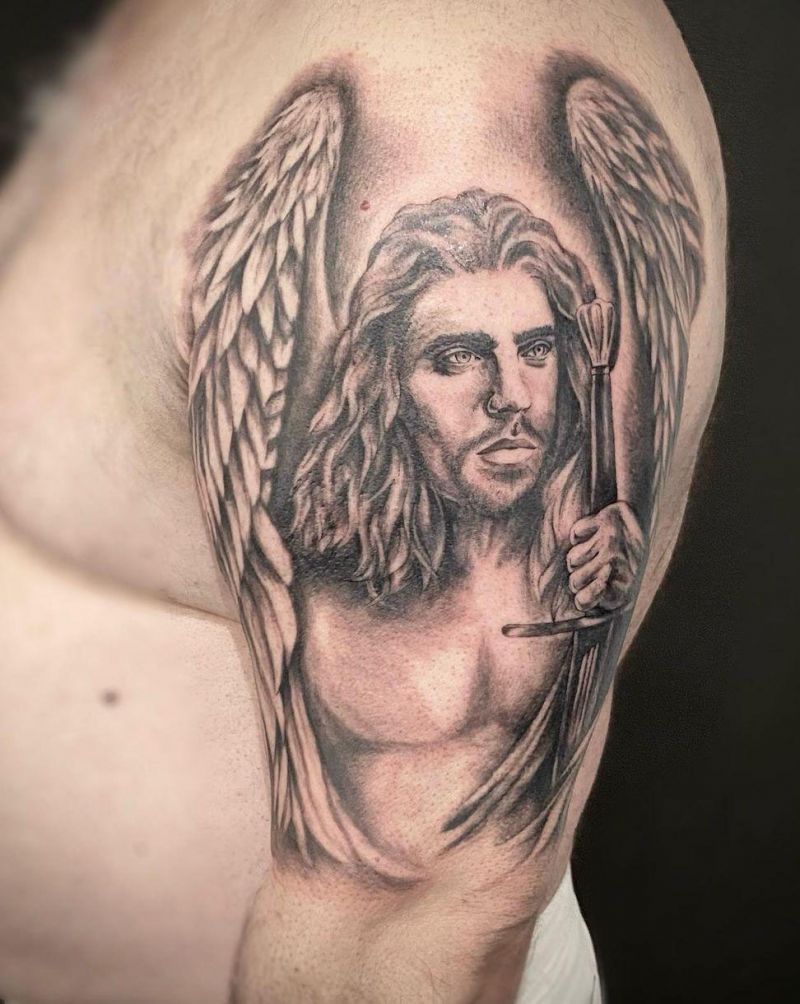 30 Pretty Archangel Tattoos You Will Love