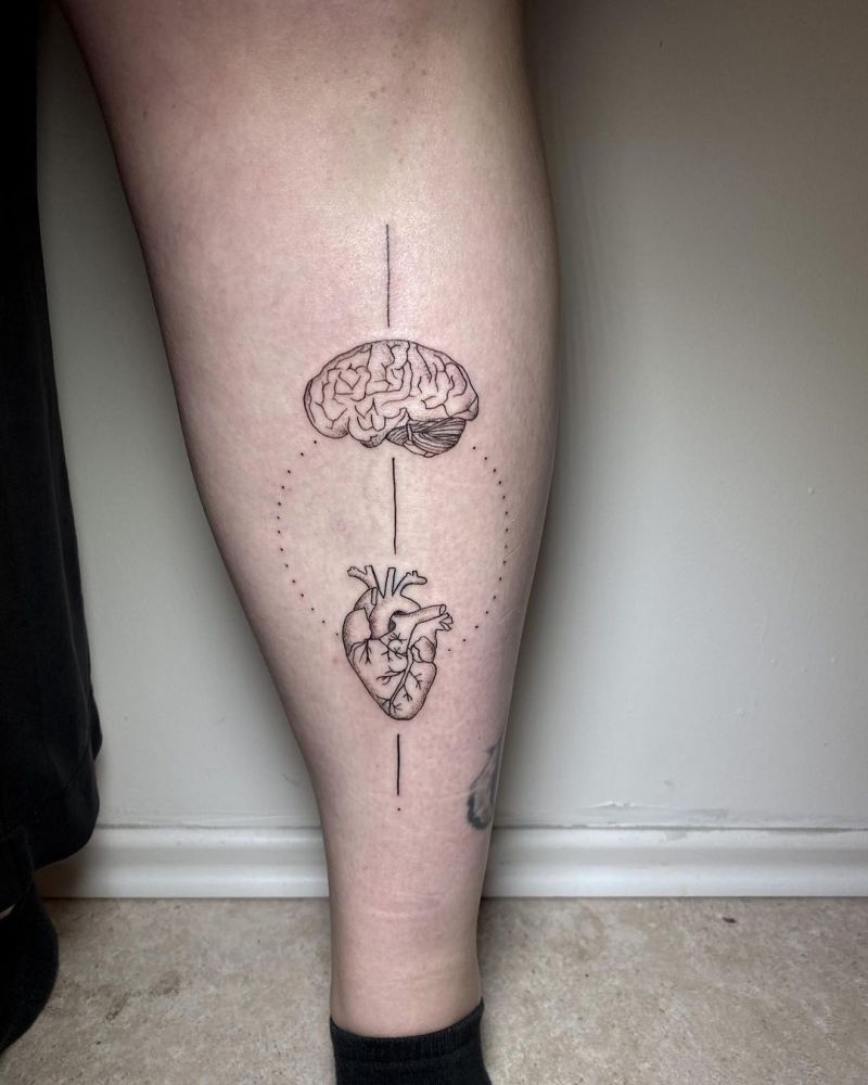 30 Pretty Brain Tattoos Make You Beautiful