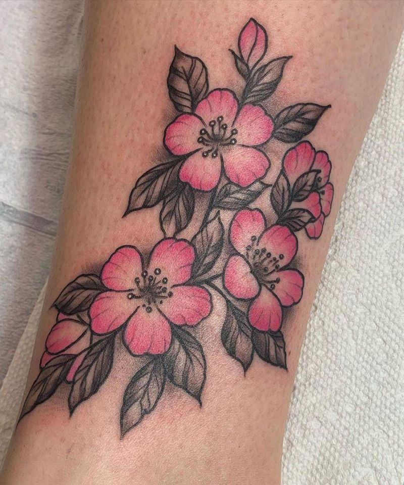 30 Pretty Cherry Blossom Tattoos Make You Charming