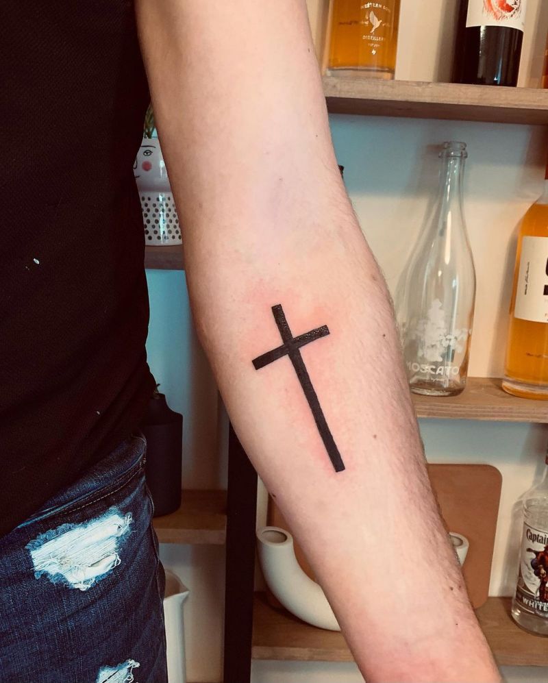 30 Pretty Cross Tattoos You Will Love