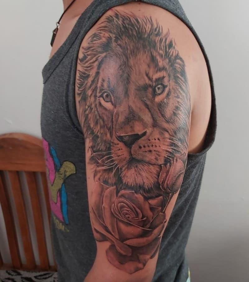 30 Pretty Lion Tattoos Show Your Temperament