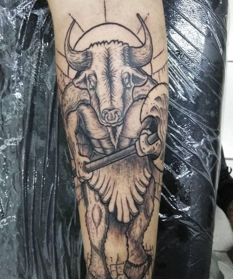 30 Superb Minotaur Tattoos to Inspire You