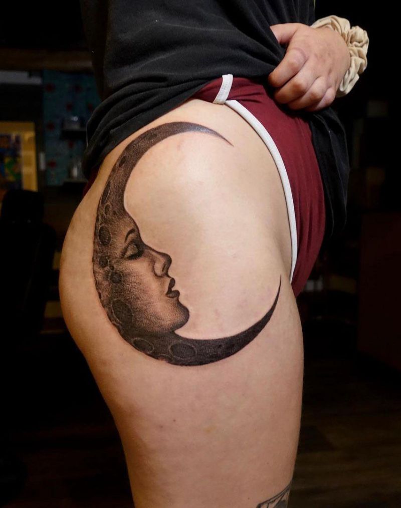 30 Pretty Moon Tattoos You Will Love