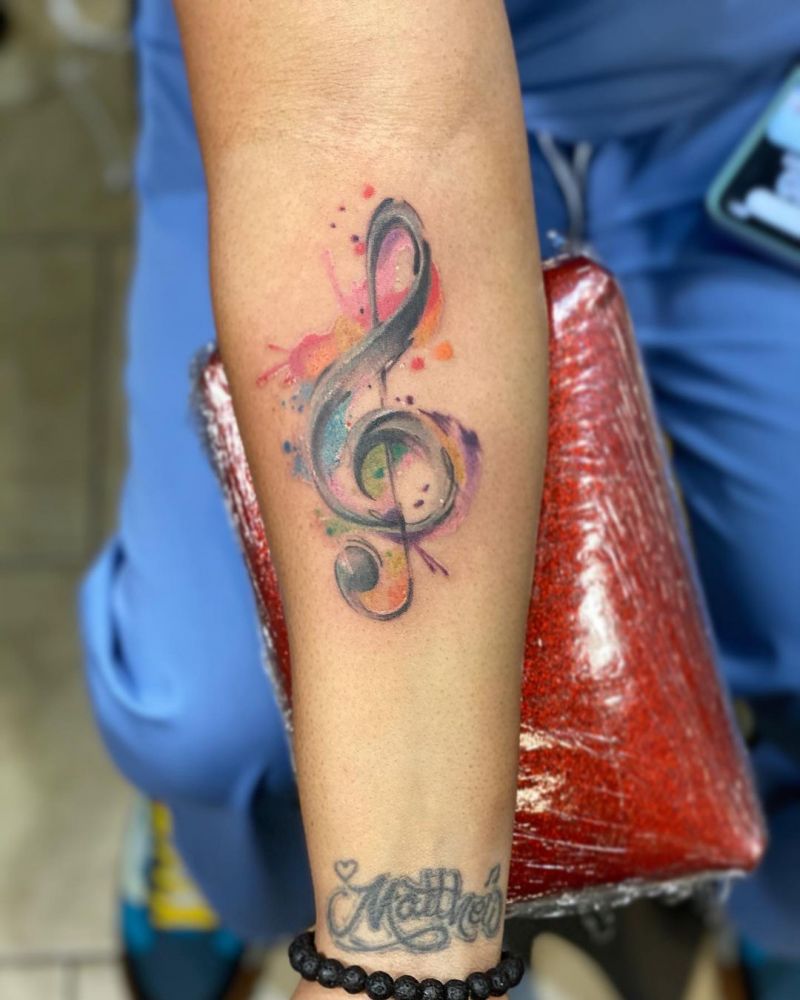 30 Unique Music Note Tattoos You Will Love