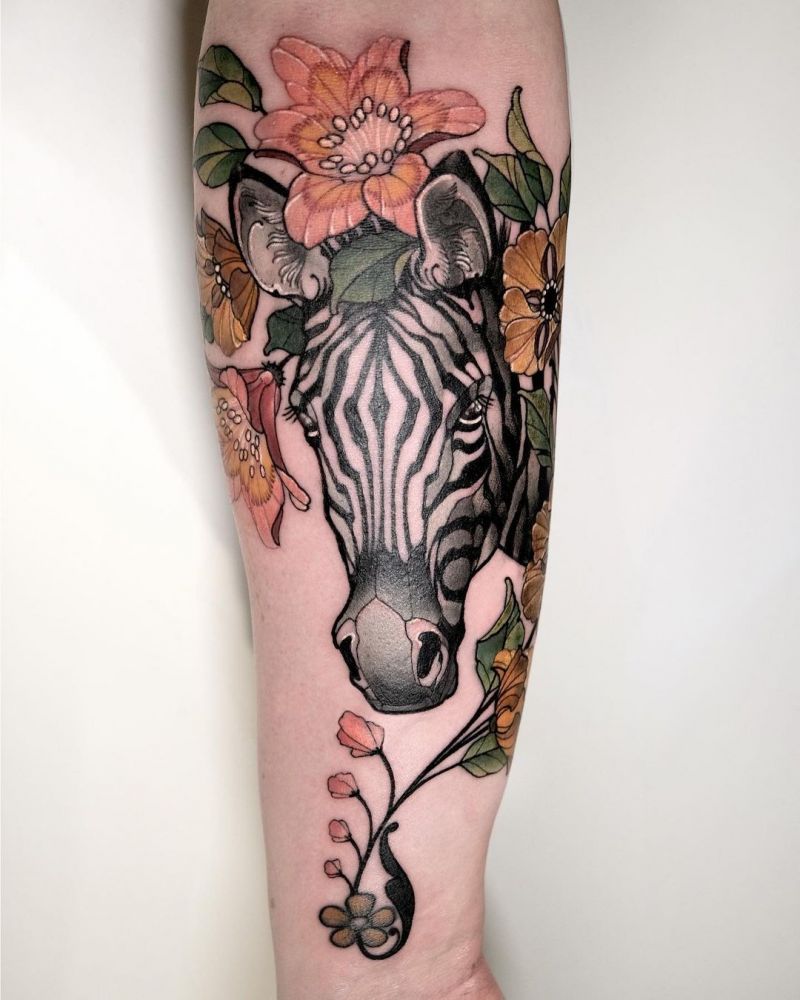 30 Pretty Zebra Tattoos You Must Try