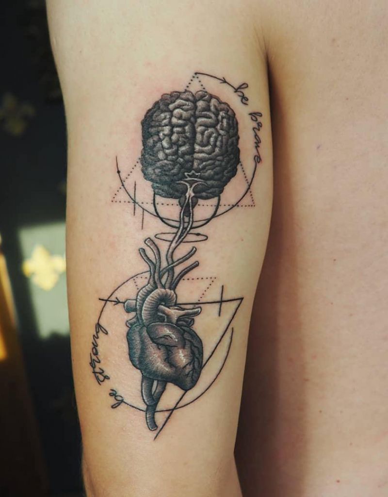 30 Pretty Brain Tattoos Make You Beautiful