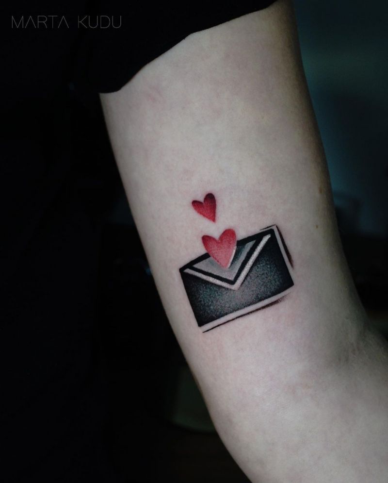 30 Pretty Envelope Tattoos Show Your Temperament