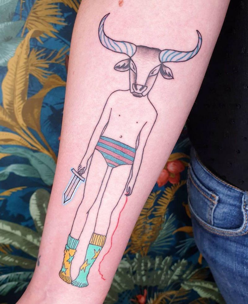 30 Superb Minotaur Tattoos to Inspire You