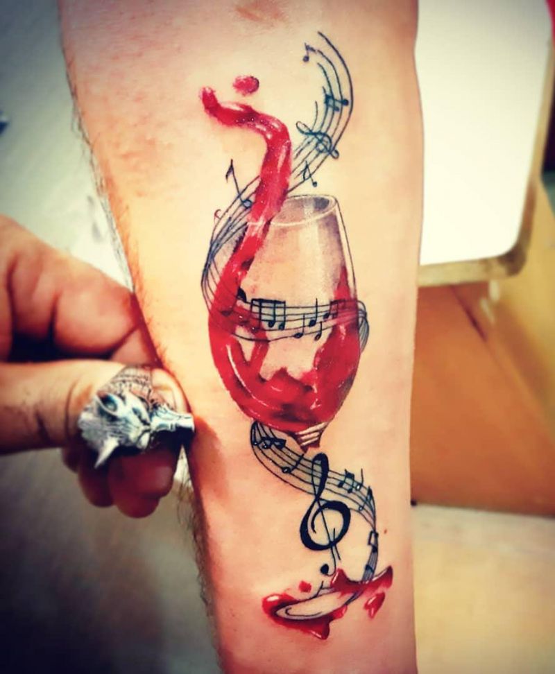 30 Pretty Music Tattoos to Inspire You